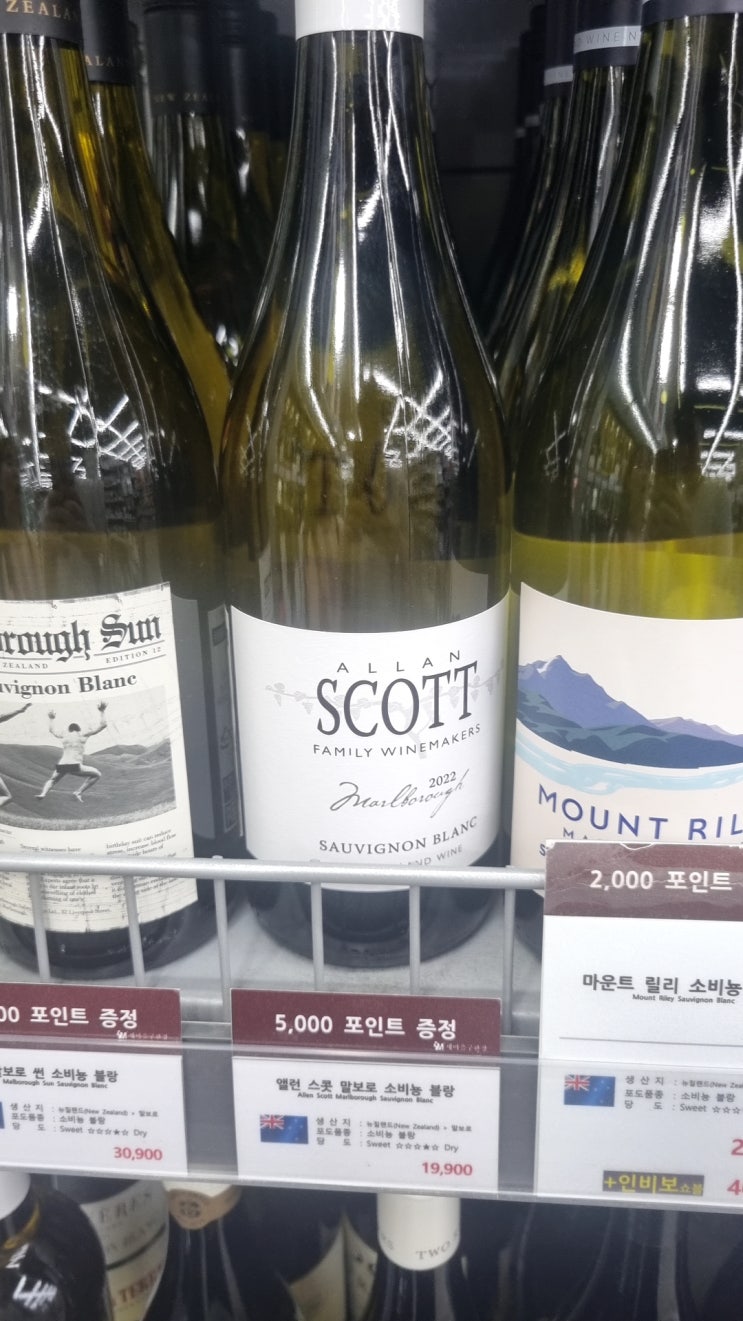 앨런 스캇 말보로 소비뇽 블랑 2022 후기 / Allan Scott Marlborough Sauvignon Blanc 뉴질랜드 와인