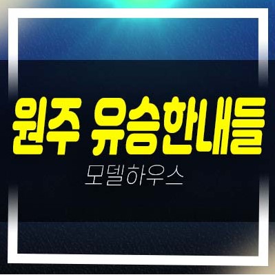 원주혁신도시 유승한내들 더스카이 반곡동 중대형 미분양아파트 신축공급 계약금5% 잔여호실 현장문의