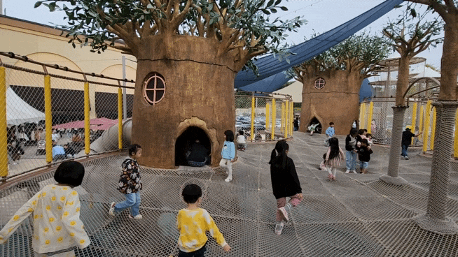  용인 롯데프리미엄아울렛 기흥점 숲모험놀이터 4살 아이랑 후기 (어린이놀이터 규모 엄청 커요)