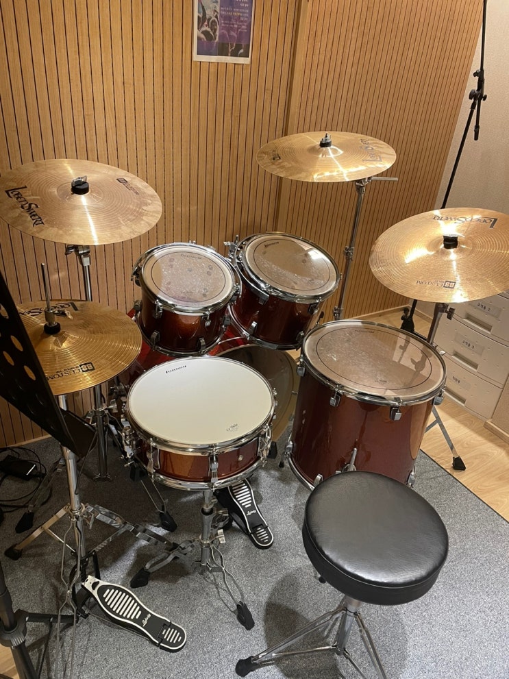 [엠엠스튜디오 삼전역점(잠실)] 시간제 악기(드럼) 연습실 소개와 이용방법
