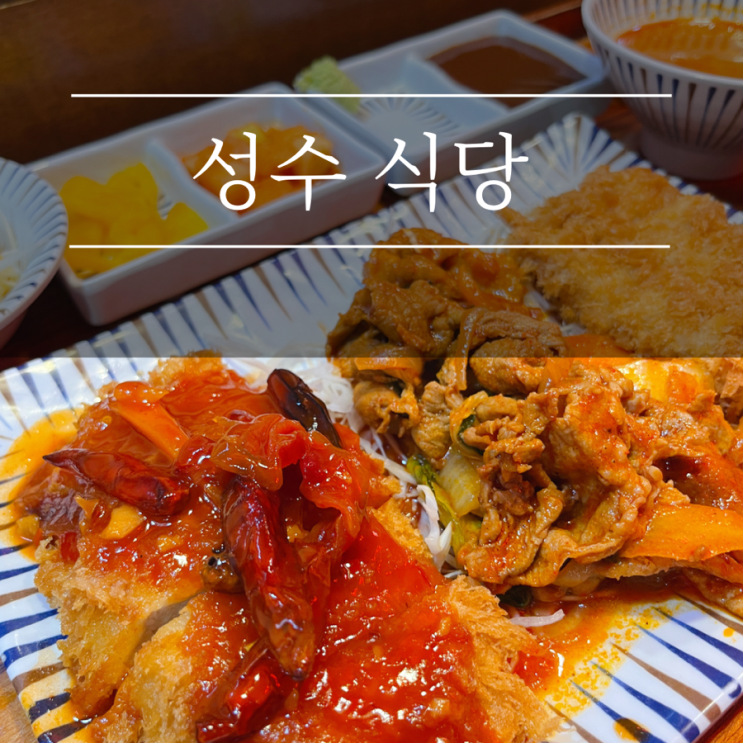 성수동 핫플 맛집 중화카츠 서울숲 중식과 돈카츠의 조화로운맛 애견동반식당