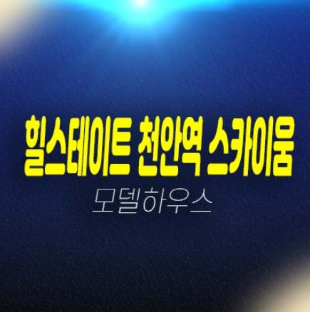 힐스테이트 천안역 스카이움 49층 랜드마크 성정동 미분양아파트,신축 복층오피스텔 중대형 잔여평수 분양가 신축공사 견본주택 문의