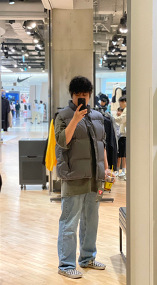  나이키 프리마로프트 패딩조끼 코디 남자 가을 스트릿패션