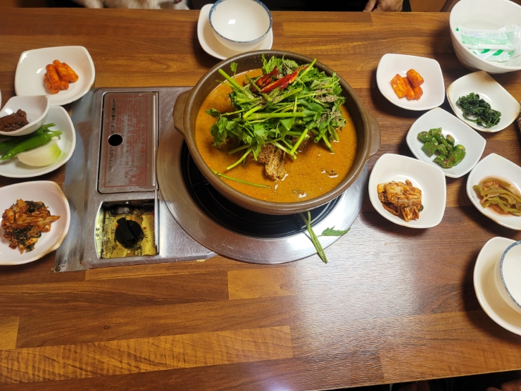  물왕저수지 오리닭백숙 맛집 광주식오리탕 산현농장 (애견동반)