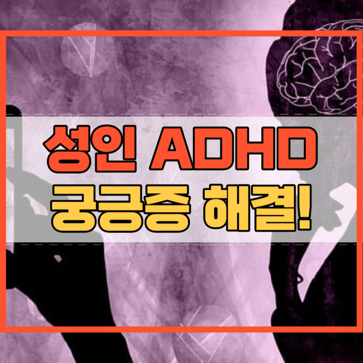  성인 ADHD 테스트 방법 원인 및 증상 치료법 자가진단!