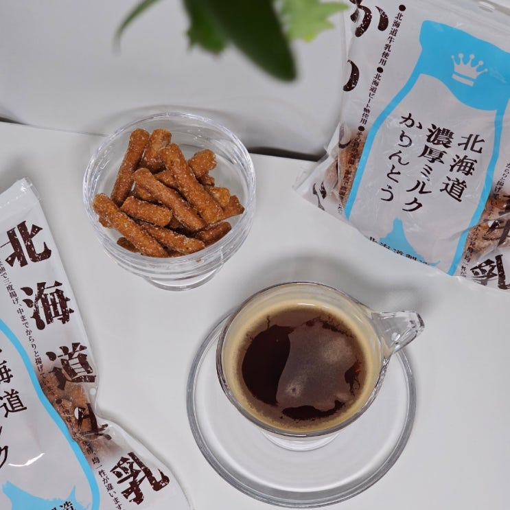  일본 맛동산 이케다 홋카이도 우유 카린토 수입과자