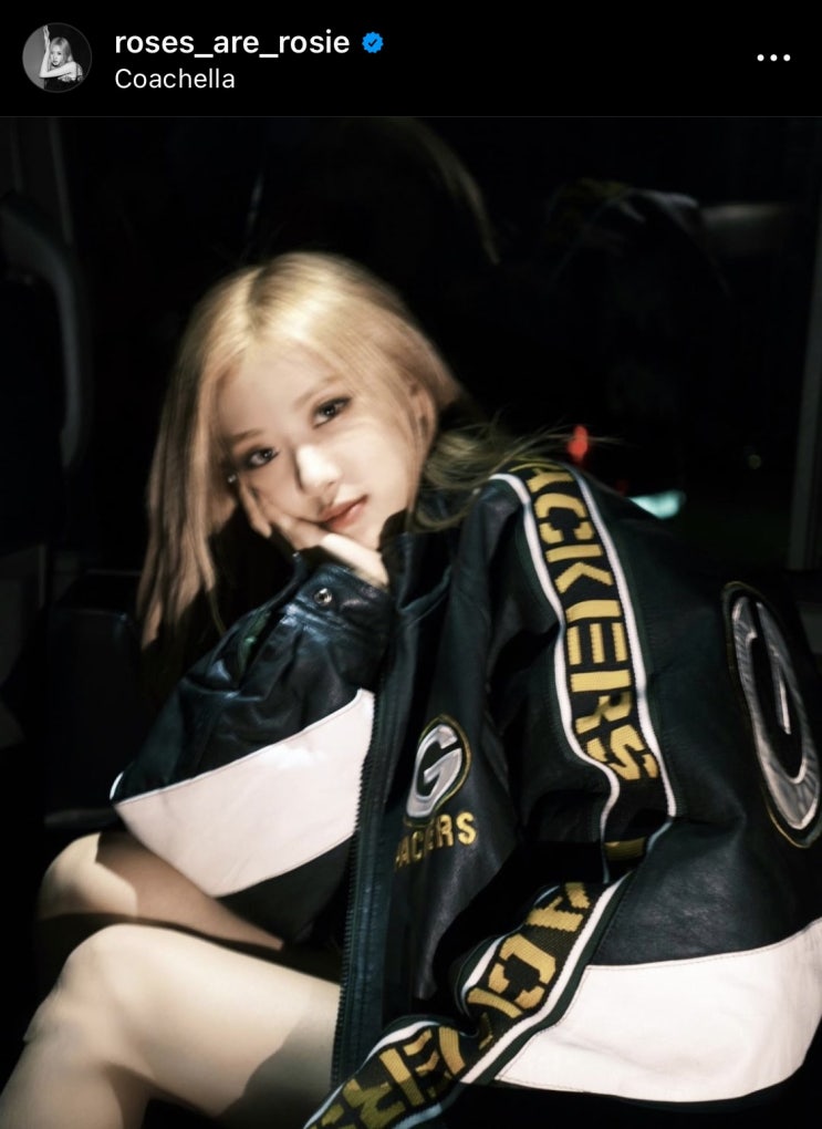  연예인 블랙핑크 멤버 중 가죽 라이더 자켓이 가장 잘 어울리는 로제