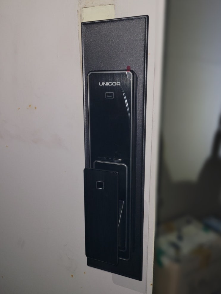  노원구 상계동 상계주공3단지아파트 유니코 도어락 TP-8500F 교체 설치