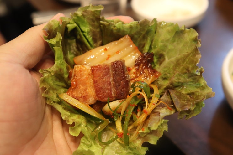  분당 정자동 고기집 삼겹살 구이와 볶음밥 맛난 솔밭삼겹살