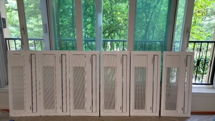  중흥 에스클래스 인테리어 에어컨 도색,분해세척