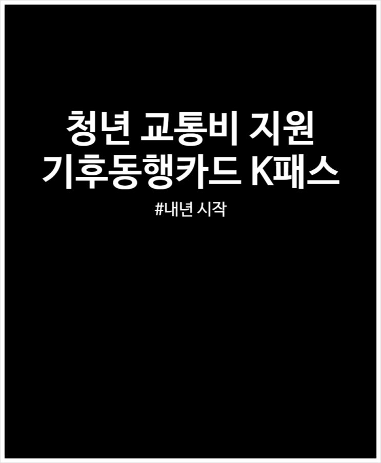  서울시 청년 교통비 지원 내년에도 할까? + 기후동행카드 및 K패스