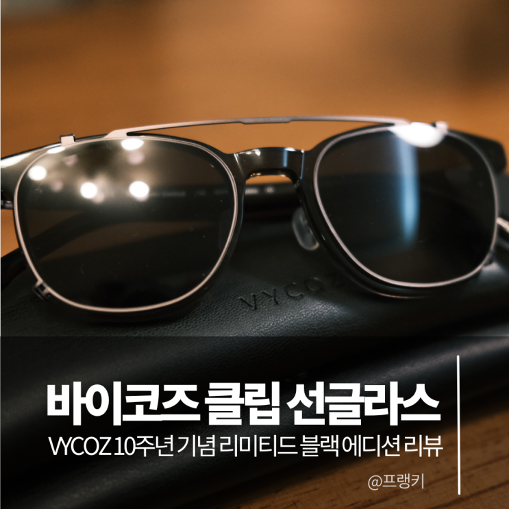  바이코즈 VYCOZ 가벼운 클립 선글라스 10주년 기념 리미티드 블랙 에디션 리뷰
