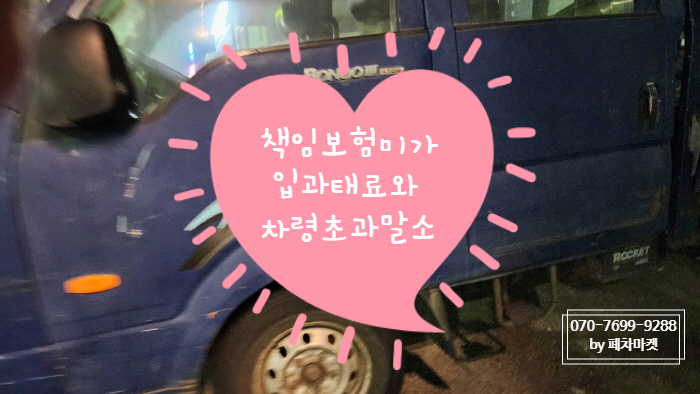  책임보험미가입과태료와 차령초과말소