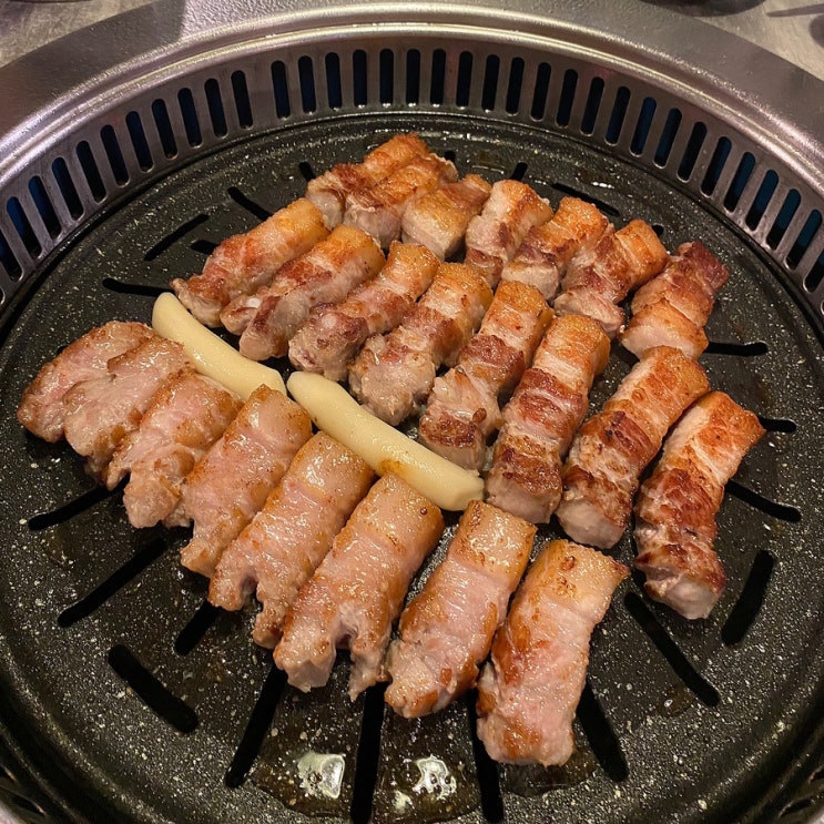  가락동맛집 맛찬들왕소금구이 숙성삼겹살 육즙이 미쳤습니다