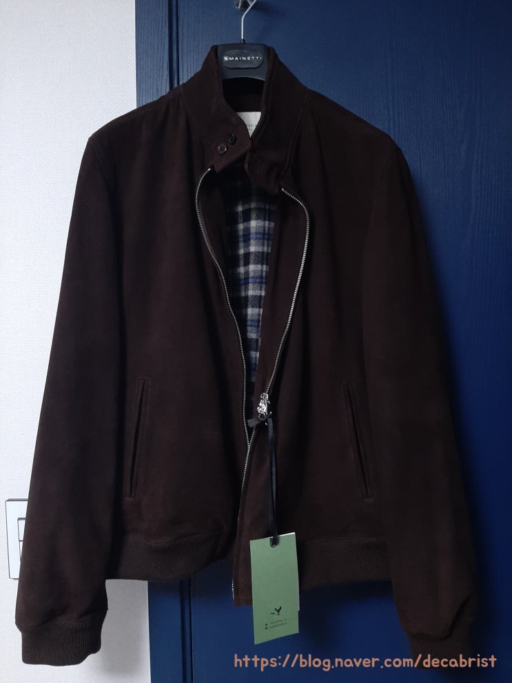  Brooksfield DarkBrown Suede Harrington Jacket - 브룩스필드 다크브라운 스웨이드 해링턴 재킷