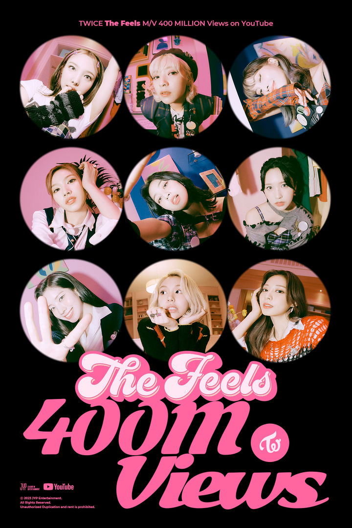 트와이스 '더 필즈'도 넘겼다…10번째 4억뷰 뮤비