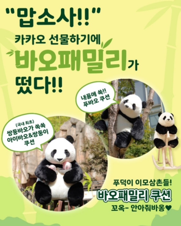  쏟아지는 루이바오 후이바오 굿즈들..