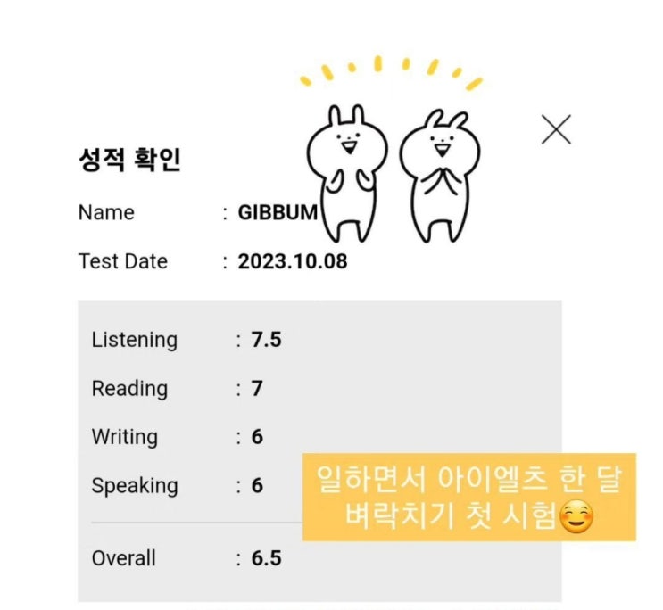 일하면서 한 달 공부 아이엘츠 첫 시험 6.5달성 (ft. 강남 edm 아이엘츠)