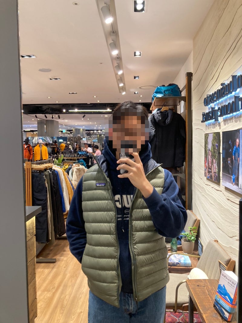 185cm 남자 직장인 코디 | 파타고니아 패딩조끼 추천 및 사이즈 팁
