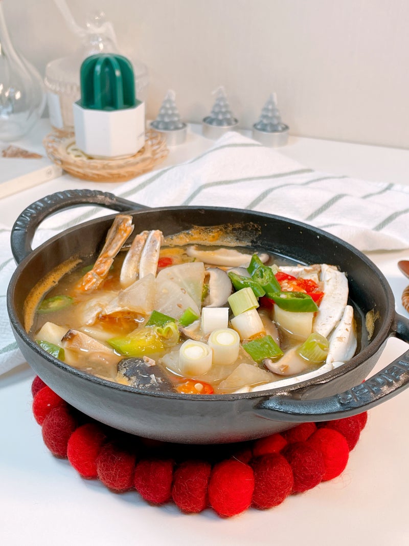 절단 냉동꽃게된장찌개 만드는 법 백종원 된장찌개 레시피 국물요리