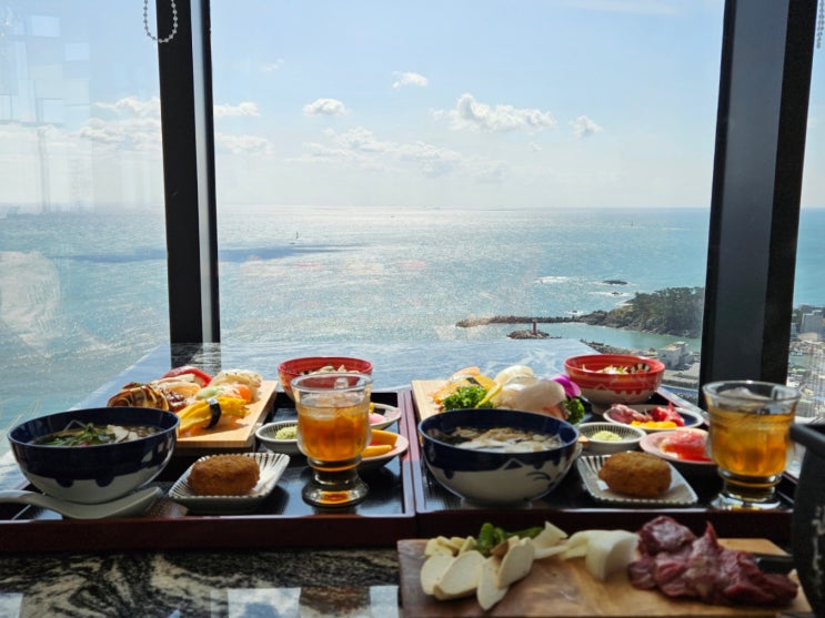 기장 갈만한곳 스시 올릭 부산 롯데월드 맛집 오션뷰 호텔 마티에 26층 월하 런치세트