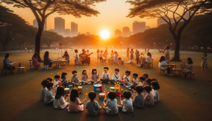  우쿨렐레 동요 추천, 노을 악보와 코드 반주 방법