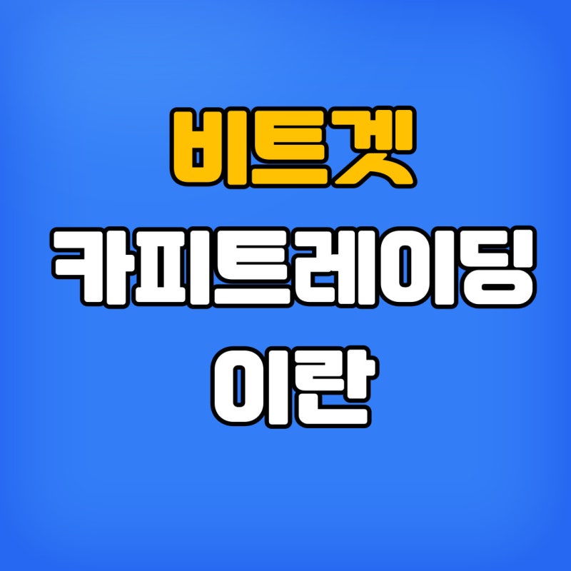 비트겟 카피트레이딩이란?