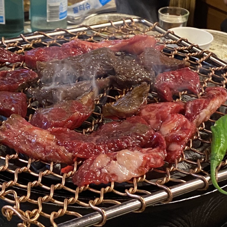  강남구청역 맛집 깍둑등심과 광양식한우구이 폼 미쳤다! 도산뚝배기 후기