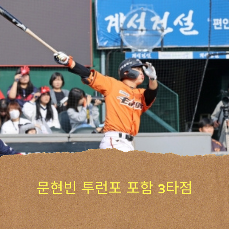 <b>한화</b> 이글스, <b>문현빈</b> 동점 투런포 포함 2안타 3타점 맹활약