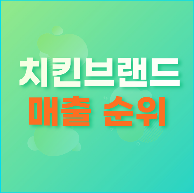  치킨브랜드 매출 순위 공개