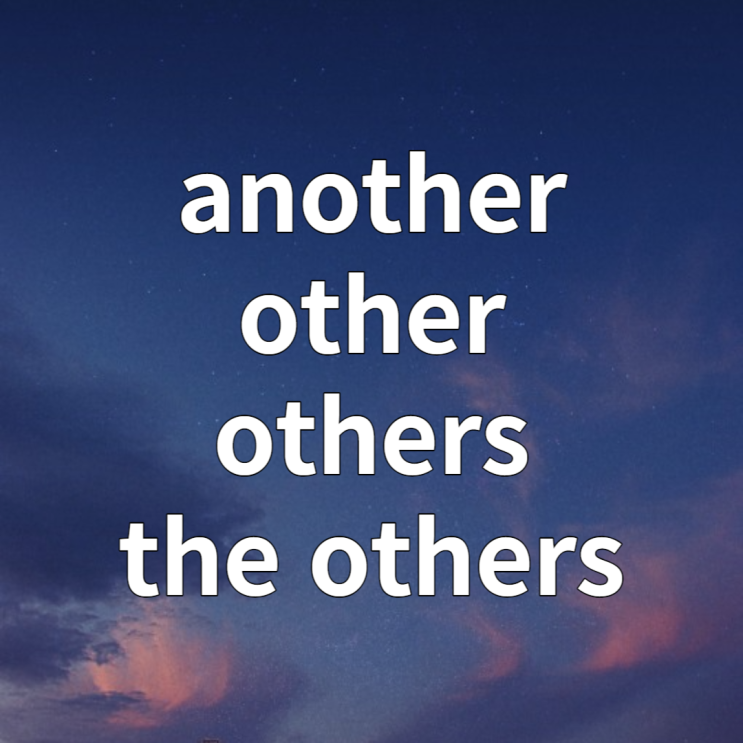  another, other, the other, the others 의미 차이