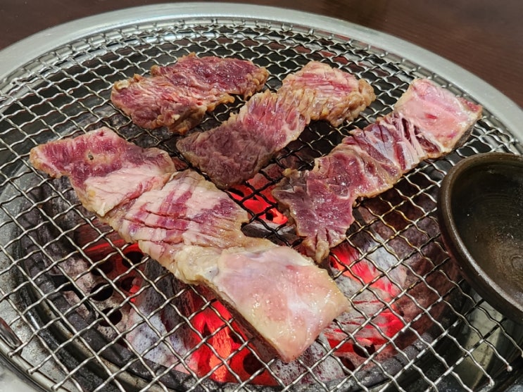  양산 통도사 맛집 모임하기 좋은 한우 숯불갈비 전문 하늘아래