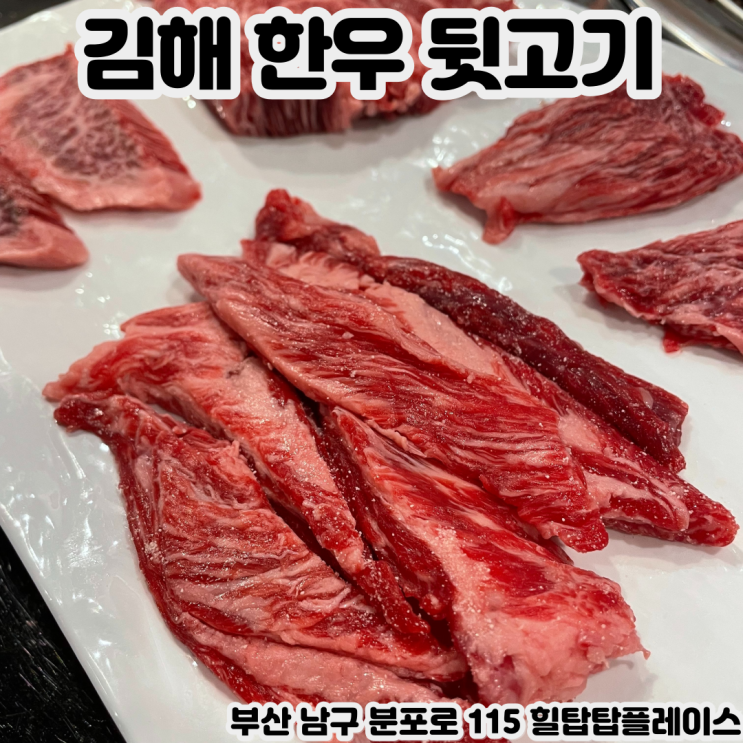 [부산 용호동] 김해한우뒷고기 - 최고의 재료를 가지고 맛으로 보답하는 W스퀘어맛집, 한우를 좋아하는 사람들에게 추천하는 맛집