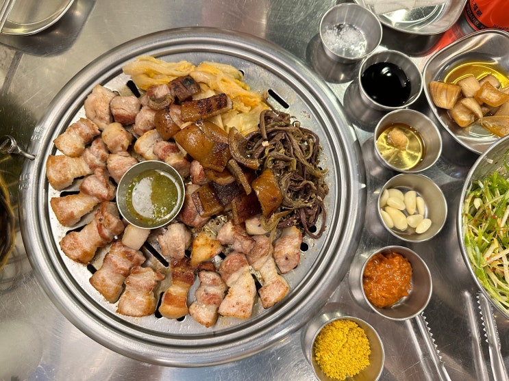  [이기대맛집] 삼굽한판 먹으러, 용호동고기맛집 삼굽살 용호점/ 주차안내