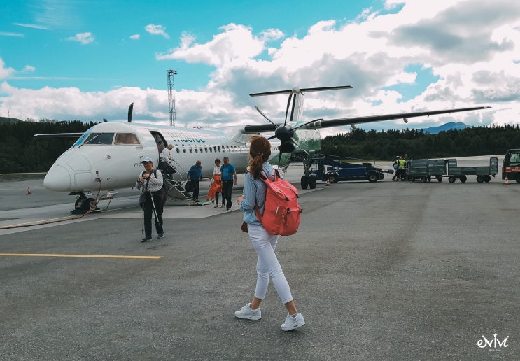 북유럽 여름 노르웨이 자유여행 : 트론헤임에서 스볼베르 나르비크 이동 (프로펠러 비행기 wideroe 항공권)