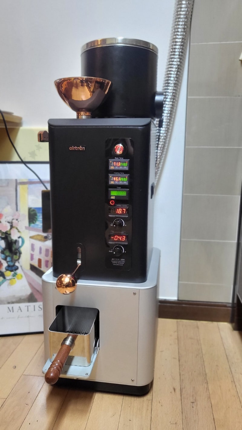 Roasting 준비 그리고 시작 - ikawa와 비교 : airtron 에어트론 - 칼디 커피랩 : 네이버 블로그