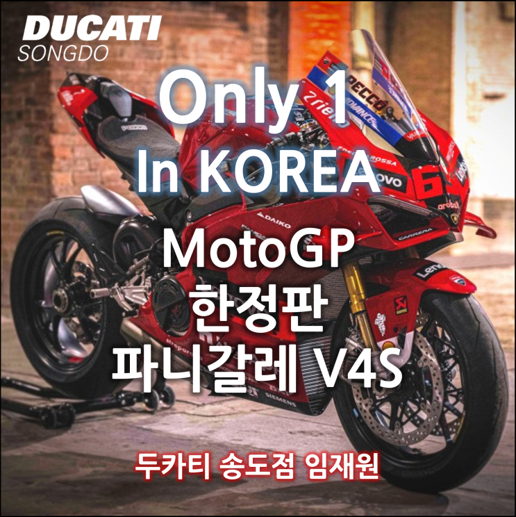[Only 1! in Korea 국내 단 1대!] MotoGP 우승기념 레플리카 한정판 파니갈레 V4S