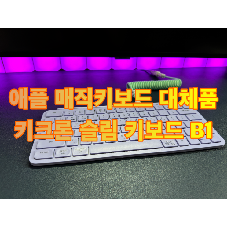  애플 매직 키보드가 부담스럽다면 키크론 미니 키보드 B1