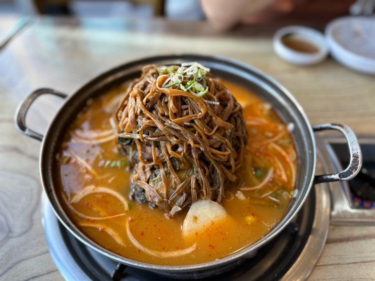  [기장맛집] 고구마순과 시래기가 듬뿍 감자탕과 뜯는맛 가득한 등갈비 맛집, 진팔팔감자탕 /주차안내