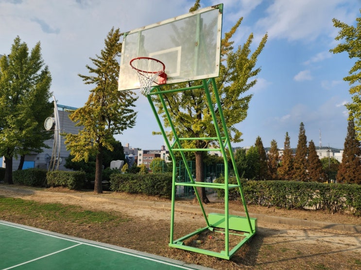  [날개스포츠] 인천정석항공과학고교 농구대 도색, 농구대 보수 작업