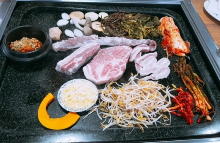 싱싱한 야채와 명품 생고기의 만남! 구월동 모래내시장 찐 맛집! 생고기가 맛있는 신불판시대