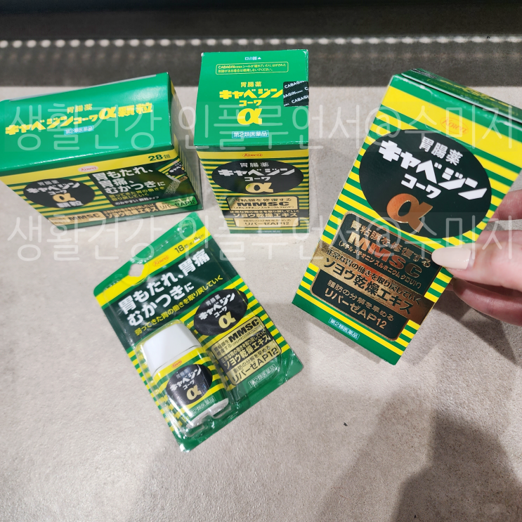  일본 카베진 복용법 위장약 양배추약 카베진 부작용