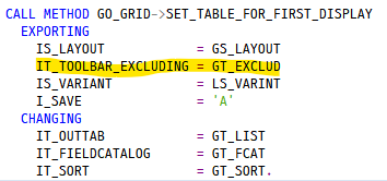  [율밥퍼] SAP ABAP - ALV TOOLBAR EXCLUDING