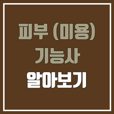 피부미용사 필기, 실기 일정 (피부기능사, 난이도, 합격률, 면허 발급 / 취업, 직업, 진로, 전망)