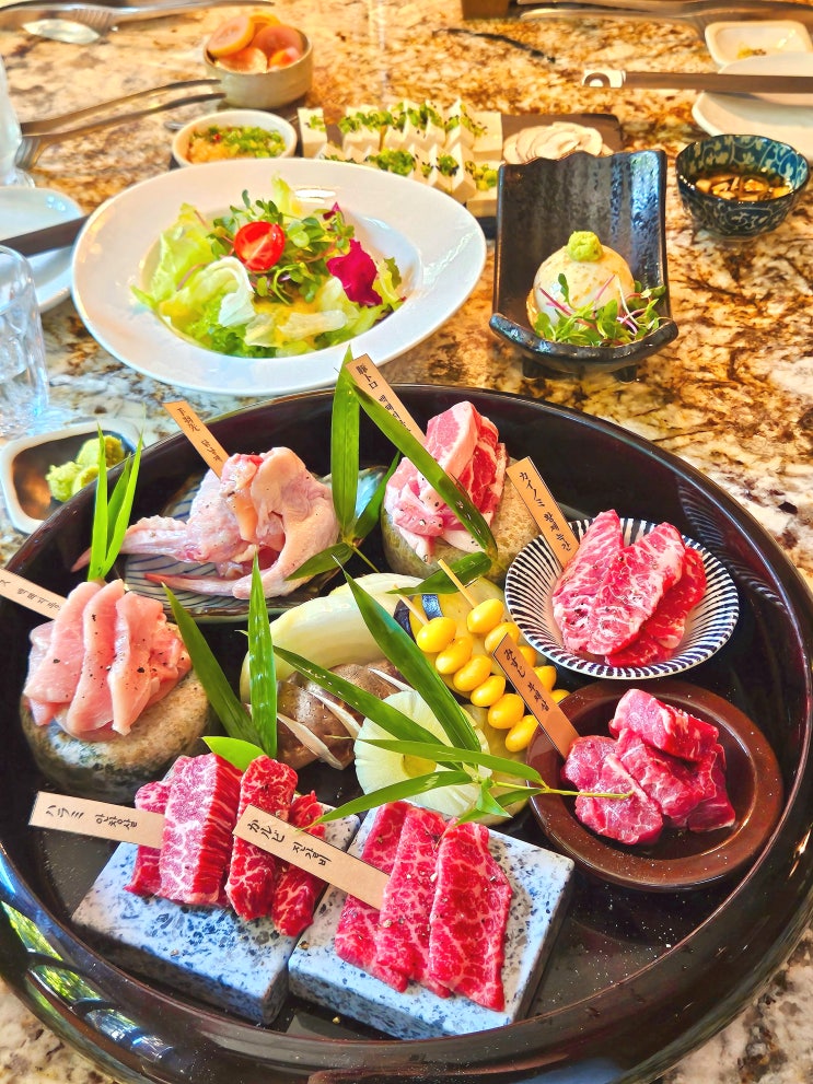  석촌호수근처 맛집 - 룸식당 잠실 이자카야 오사카하루에서 소고기로 친구모임!