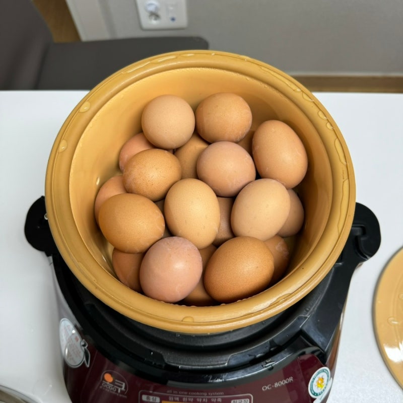 오쿠 중탕기(OC-8000R) 구운계란 만들기, 음성안내 제거 방법