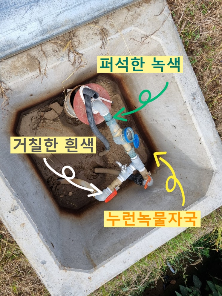  지하수 녹물필터, 지하수관정, 지하수수질,지하수필터 3개 설명, 경남 함안