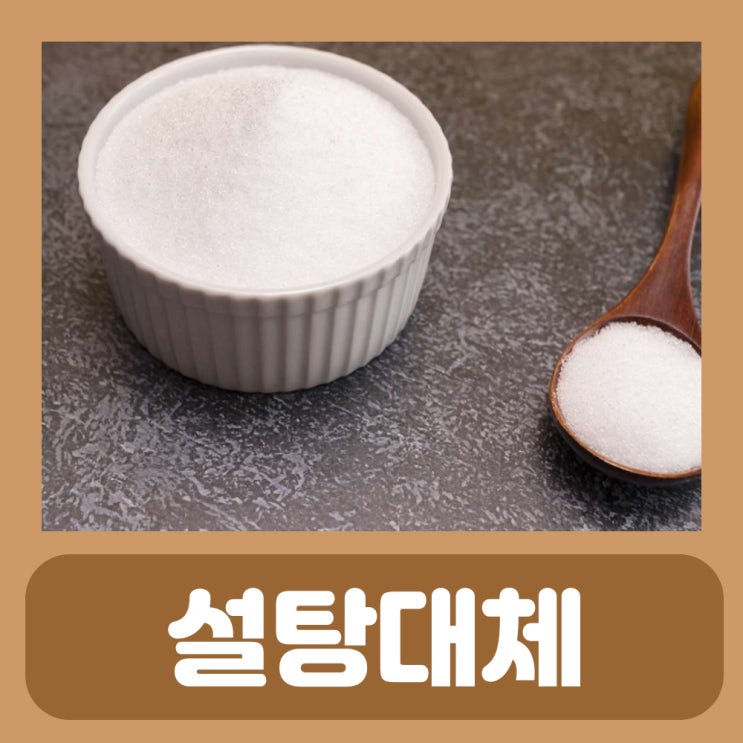  설탕대신 에리스리톨 자일리톨가루 스테비아 설탕 효능 부작용 설탕대체