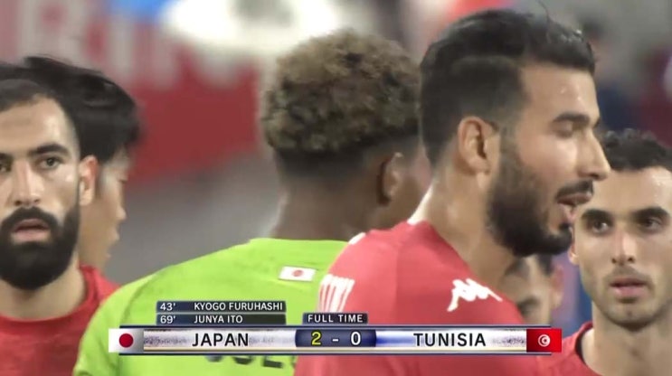 10월 국가별 A매치 친선경기 일본 VS 튀니지