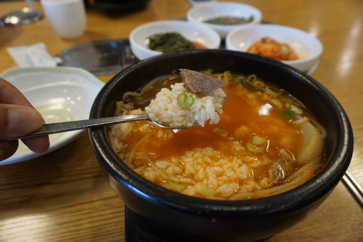  수지 외식타운 맛집 안동국시와 한우국밥 맛난 청와정
